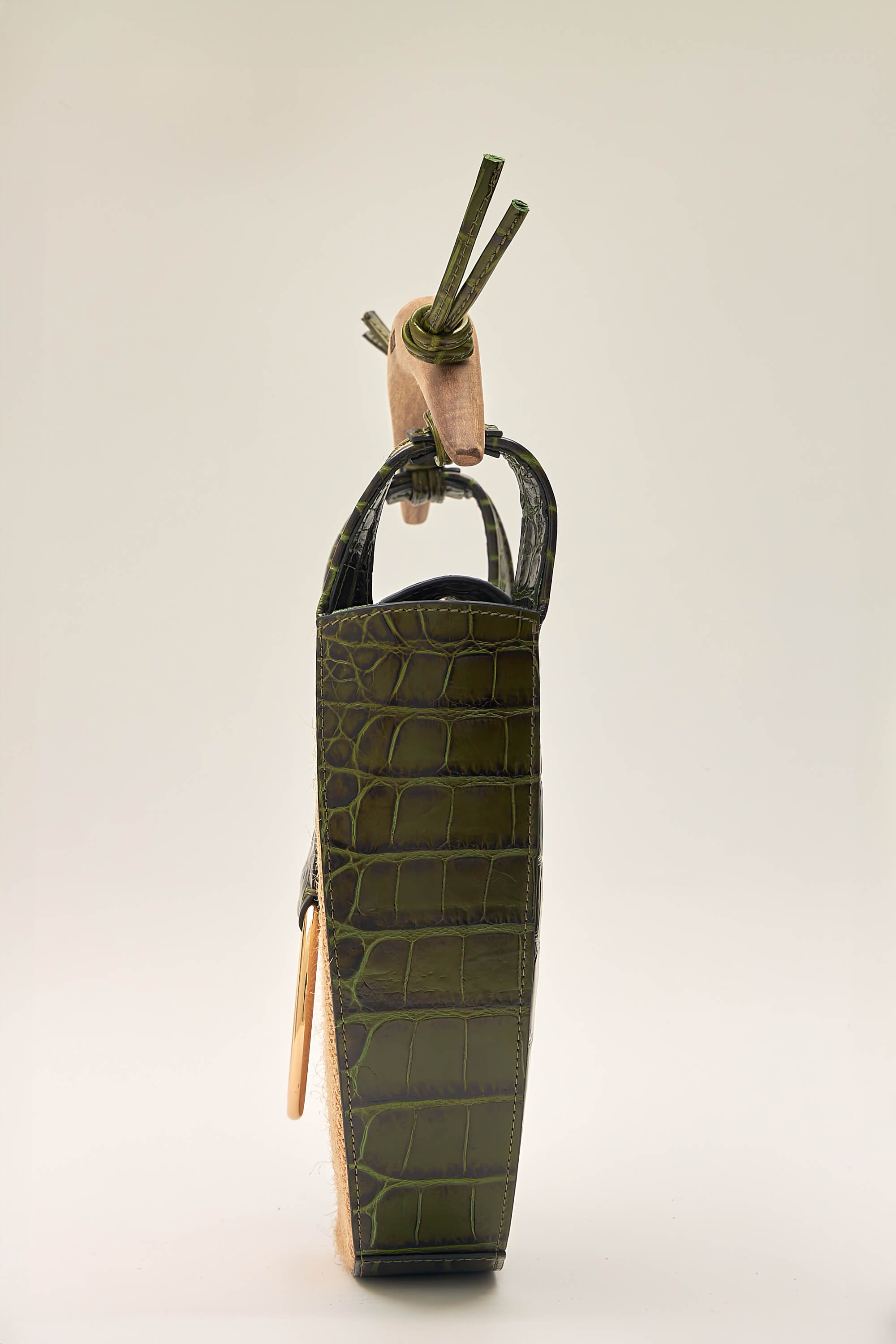 MINOTAUR OLIVE GREEN CROCODILE 5 MINOTAUR OLIVE GREEN CROCODILE - Image 5